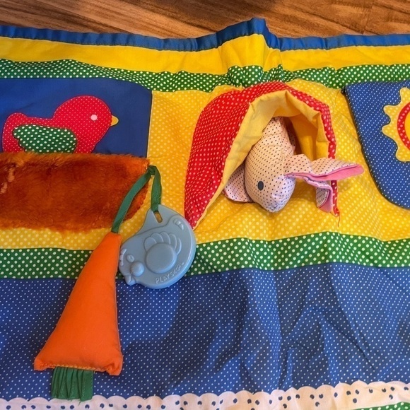 Playskool activity mat baby infant fold n go 1986 collectible retro Vintage play - Picture 2 of 8